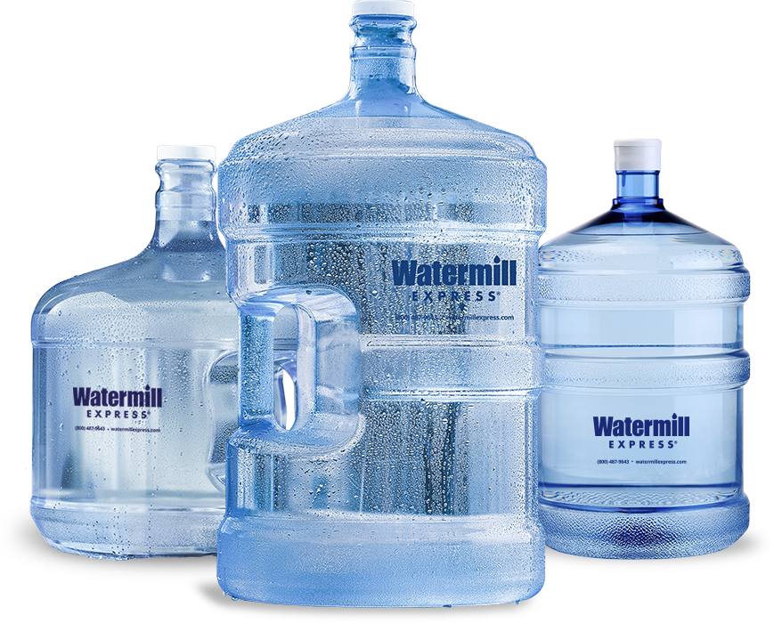 three water containers